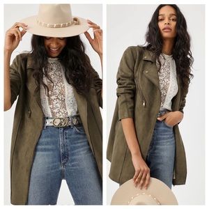 Ripley Sueded Longline Moto Jacket